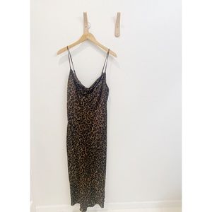 Zara Leopard Slip Dress